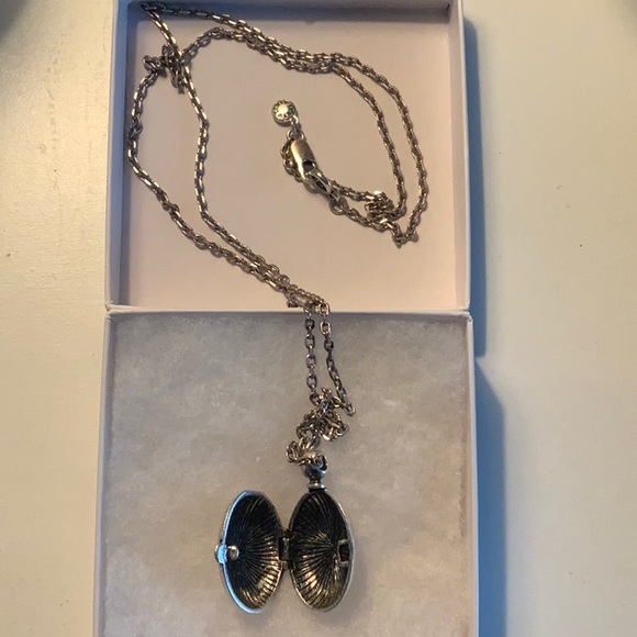 J Crew Silver Seashell Locket Necklace - Picture 4 of 4